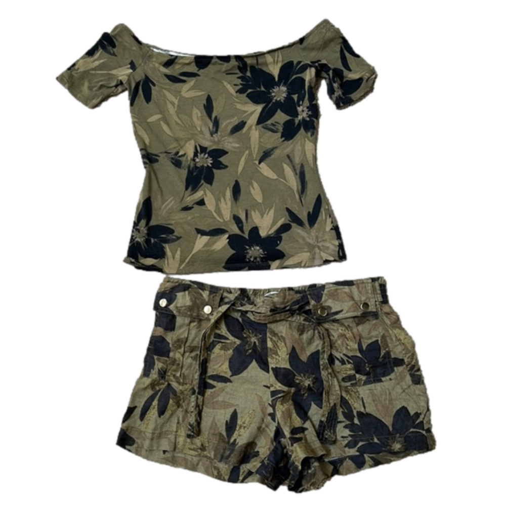 COPY - Guess linen shorts set